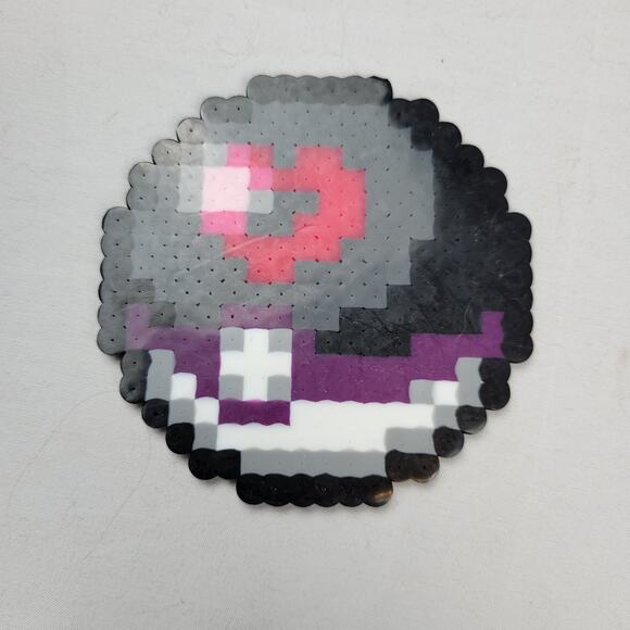 Annie's Pokeball Perler Bead Pixel Art - Picture 1 of 2